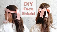 How to Make Faceshield | DIY face shield mask | Cute and Easy Face Shield with BOW