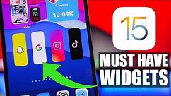 Best iOS 15 WIDGETS - You Must Have !