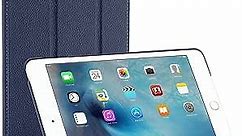 StilGut Protective Leather Case Compatible with iPad Mini 4 Couverture, White