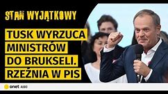 Rzeźnia w PiS. Tusk wyrzuca ministrów do Brukseli. Joński robi z Kamińskiego alkoholika