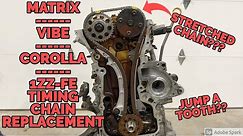 1ZZ-FE 1.8L Timing Chain Replacement How To - For Toyota Matrix, Toyota Corolla, and Pontiac Vibe