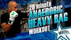 20 Minute Anaerobic Exercise for Boxing at Home | Heavy Bag Boxing Workout