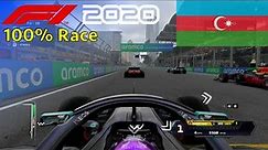 F1 2020 - Let's Make Hamilton 7x World Champion #8: 100% Race Baku