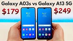 Samsung Galaxy A03s vs Samsung Galaxy A13 5G - Who Will Win?