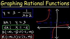 Graphing Rational Functions Using Transformations With Vertical and Horizontal Asymptotes
