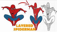 How to Draw Spiderman For cricut #cricut