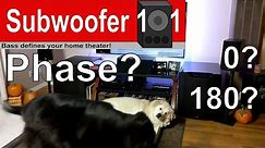 Subwoofer Phase Setting: Which is best? 0? 180? (Subwoofer Setup Tip)