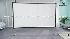How to install VANKYO 120" Projection Screen.