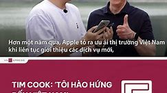 VnExpress.net - CEO Apple Tim Cook nói chào Việt Nam, thể...