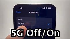 iPhone 13: How to Turn 5G Off or On
