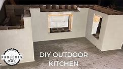 HOW TO BUILD A CONCRETE OUTDOOR KITCHEN / GRILLING STATION | OUR BACKYARD MAKEOVER (PART 3)