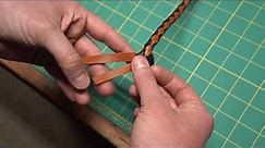 Round Braiding Leather Keychain- Brass and Blade Workshop