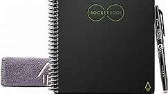 Rocketbook Core Reusable Smart Notebook | Innovative, Eco-Friendly, Digitally Connected Notebook with Cloud Sharing Capabilities | Lined, 6" x 8.8", 36 Pg, Infinity Black