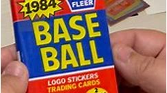 Abe Stark Cards - 1984 Fleer Baseball Wax Pack! Let’s pull...