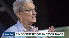 Tim Cook Reaps $89.2 Million Stock Award