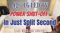 How To Fix 42” Lg LED Tv Power Shut-Off (With English Subtitle)