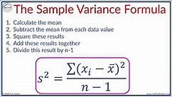 How to Calculate the Variance