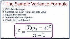 How to Calculate the Variance
