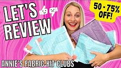 Annie's Kit Club Reviews // 5 Fabric Subscription Boxes Reviewed Here!