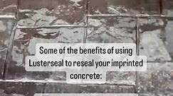 Some of the benefits of using Lusterseal to reseal your imprinted concrete: ➡️ Freshens up your colour ➡️ Protects from freeze thaw ➡️ Protects from heat ➡️ Add CreteGrip to make it antislip ➡️ Protects from stains and spilling To find out more pop us a message, or order yours via the link in our bio 😊 | Concrete Patterning Supplies Ltd