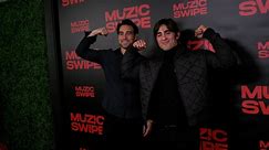 Chris Hahn and Jason Cohen "MuzicSwipe Holiday Party" Red Carpet Event in Los Angeles