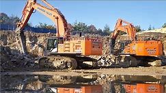 First Hitachi Zaxis 690-7 Sold in Europe Working Alongside 690-6