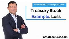 Treasury Stock Example with Loss