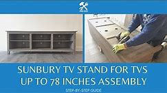 Walker Edison Essential 70" Rustic Wood TV Stand Assembly Wren Classic 6 Cubby Open Storage TV Stand