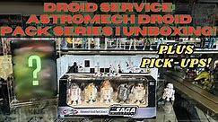 STAR WARS SAGA COLLECTION ASTROMECH DROID PACK SERIES I UNBOXING AND REVIEW! PLUS PICK-UPS!