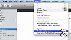Setting up an iTunes account