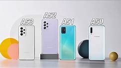 Samsung Galaxy A53 vs A52 vs A51 vs A50