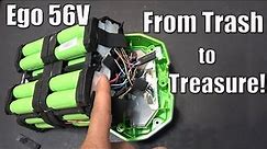 From trash to treasure: Teardown & Repair an Ego 56V 5.0Ah battery
