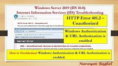 HTTP Error 401.2 – Unauthorized Windows Authentication & URL Authorization is enabled - 16