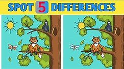 Spot 5 Differences | Find 5 Differences between two pictures | Riddle Hunt