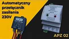 Automatyczny przełącznik zasilania/faz - automatyczne odłączenie przetwornicy 12/230V - APZ 02
