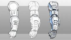 How to Draw a Robot Arm Step by Step ( Narrated )