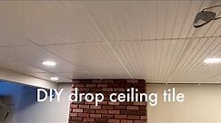 DIY Drop Ceiling Tiles (that aren't ugly!)