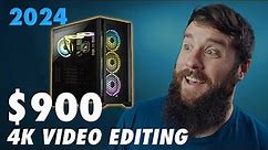 Build a Budget 4K Video Editing PC for Under $1000 in 2024!