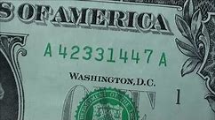 $1 PRINTING ERROR on 2013 one dollar bill