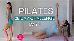 Beginner Pilates for Weight Loss & Strength 28 Day Challenge Day 1