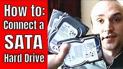How to Connect a SATA Hard Drive into a Computer