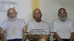 Hamas releases new hostage video with 3 elderly Israeli hostages alive - I24NEWS