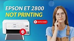 How to Fix Epson ET 2800 Not Printing Issue | Printer Tales