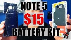 GALAXY NOTE 5 Battery Replacement FAILURE | $15 Battery Kit
