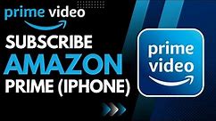 How to Subscribe Amazon Prime in iPhone !