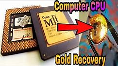 Computer CPU Gold Recovery | Recover Gold From Computer Processor | Gold Recovery