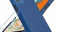 FNTCASE for Samsung Galaxy A23 5G Case: (Samsung Galaxy A23 4G LTE) Dual Layer Protective Heavy Duty Cell Phone Cover Shockproof Rugged with Non Slip Textured - Military Protection 6.6inch (Navy Blue)