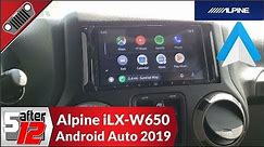 Android Auto 2019 Update - Alpine iLX-W650 - 2016 Jeep Wrangler