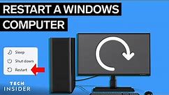 How To Restart A Windows Computer