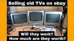Selling old TVs on ebay - Will they work? & How much are they worth?
